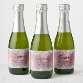 Silver Glitter Ljus rosa Foil 40 & Fabulous