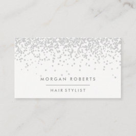 Silver Glitter Modern Grått - alla yrken Visitkort