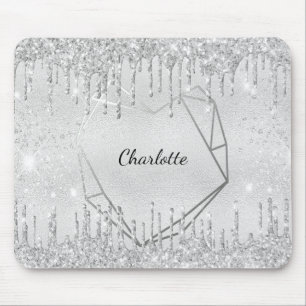 Silver glitter namn musmatta