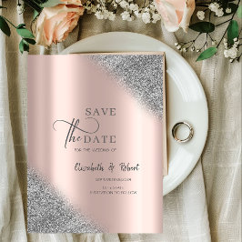Silver Glitter Ombre Rose Gold Spara Datum Datumet