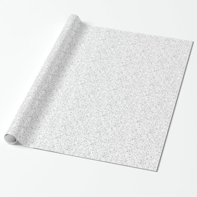 Silver Glitter Presentpapper (Utrullad)