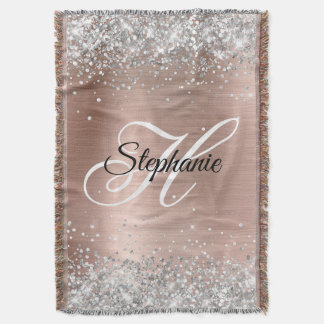 Silver Glitter Ro Gold Foil Finare Monogram Filt