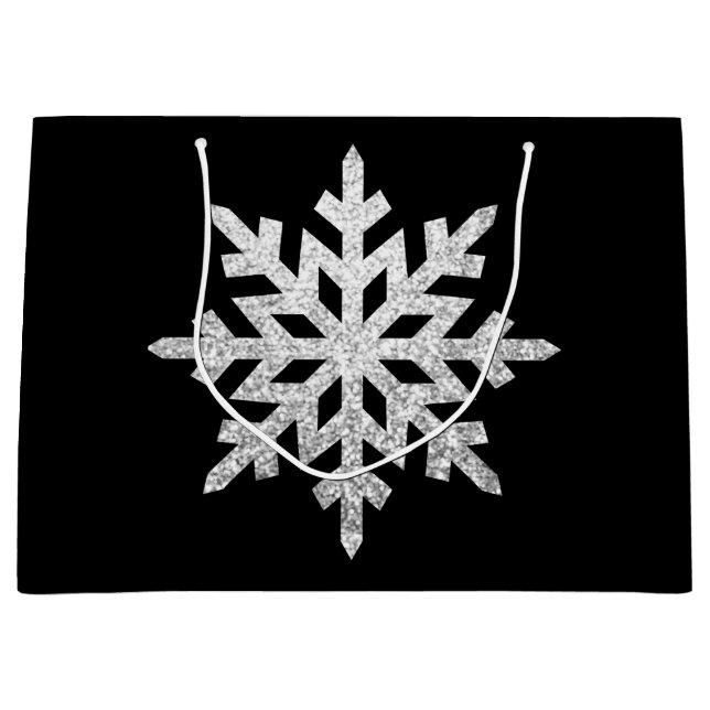 Silver Glitter Snowflake (Framsidan)