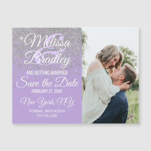 Silver Glitter Sparkles Lavender Spara datum