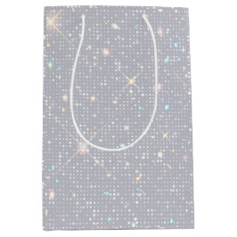 Silver Glitter Struktur White Sparkling Diamond