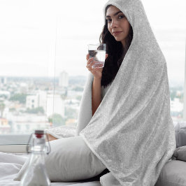 Silver Glitter Struktur White Sparkling Shiny Fleecefilt