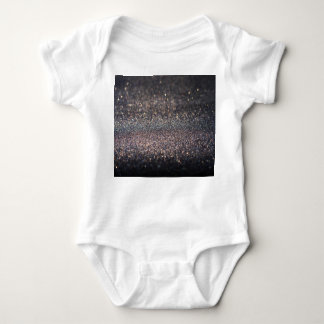 Silver Glitter: Svart bokeh-jul T Shirt