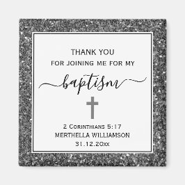 Silver Glitter VUXEN BAPTISM Tack Magnet