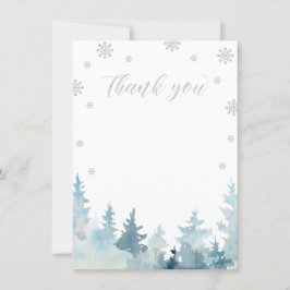 Silver Glitter Winter Wonderland - tackkort Tack Kort