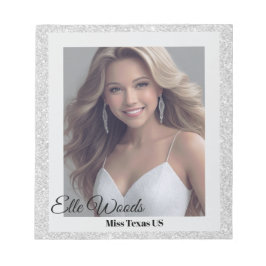 Silver Glitz Autograf Pad Anteckningsblock