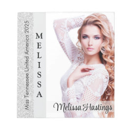 Silver Glitz Skönhetstävling Autograph Small Antec Anteckningsblock