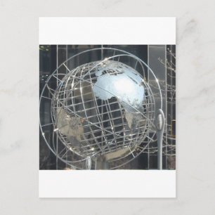 silver globe vykort
