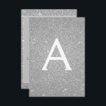 Silver Gnistra Glitter 40:e födelsedag Party Inbjudningar<br><div class="desc">Luxury Silver Gnistra Glitter Girly Födelsedagsfest Monogram Namn och första 40:e födelsedagsinbjudan. Denna 40-dagarsinbjudan är perfekt för Silver Gnistra Glitter Girly Party att tittar fira i Silver.</div>