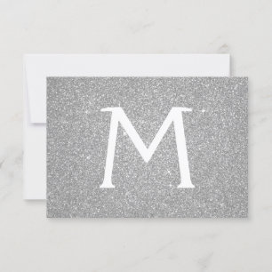 Silver Gnistra Glitter Quinceanera Spara datum Spara Datumet