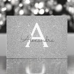 Silver Gnistra Glitter Sweet 16 Spara datumet<br><div class="desc">Silver Gnistra Glitter Monogram Namn och första Födelsedagsfesten Spara datuminbjudan. Denna inbjudan är perfekt för Silver Gnistra Glitter Sweet 16 Födelsedagsfest att tittar fira i Rosa ros Guld.</div>