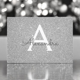 Silver Gnistra Glitter Sweet 16 Spara datumet