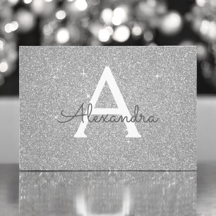 Silver Gnistra Glitter Sweet 16 Spara datumet