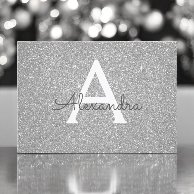 Silver Gnistra Glitter Sweet 16 Spara datumet (Skapare uppladdad)
