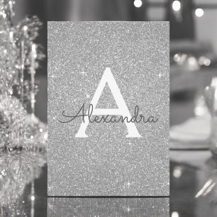 Silver Gnistra Glitter Sweet sixteen Inbjudningar