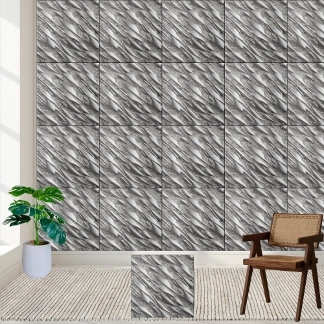 Silver Gnistra Glossy Shiny Unique Ceramic Tile Kakelplatta