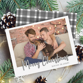 Silver God jul Bubble Brev Play White Julkort