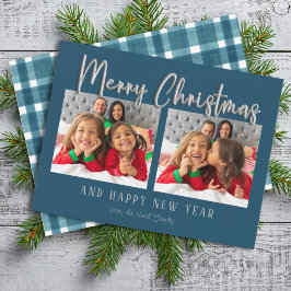 Silver God jul Bubble Brev Pput Photo Julkort