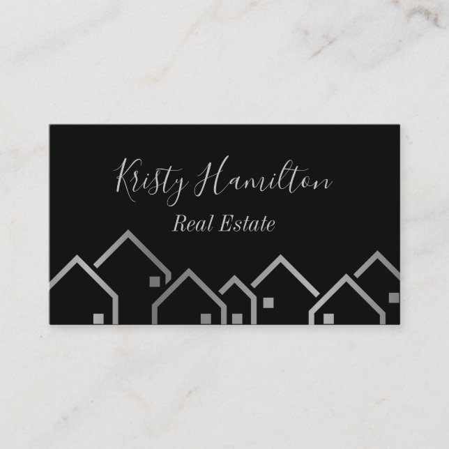 silver, gods professionell visitkort (Framsida)