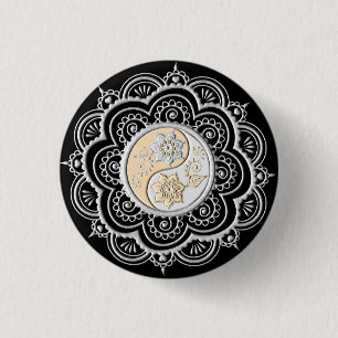 Silver & Gold Mandala Knapp