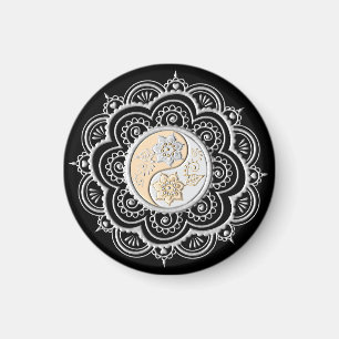 Silver & Gold Mandala Magnet