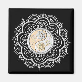 Silver & Gold Mandala Magnet