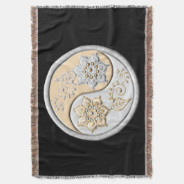 Silver & Gold Yin Yang Filt