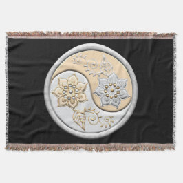 Silver & Gold Yin Yang Filt