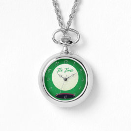 Silver Golfer's Gift Tee Time Armbandsur