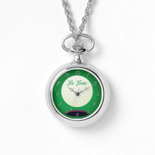 Silver Golfer's Gift Tee Time Armbandsur