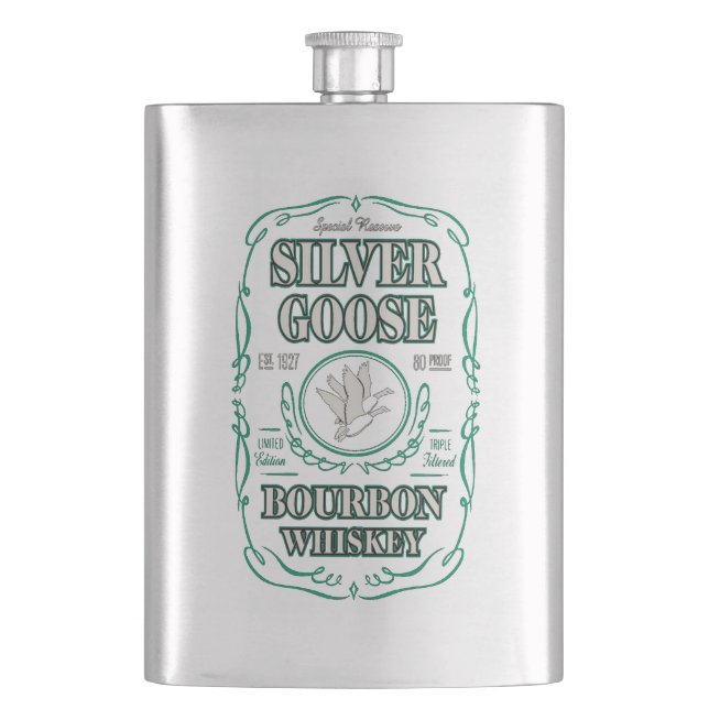 Silver Goose Bourbon Whiskey Fickplunta (Framsidan)