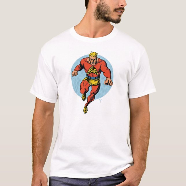 Silver görar strimmig T-tröja Tee (Framsida)