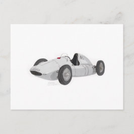 Silver GP Racer Vykort