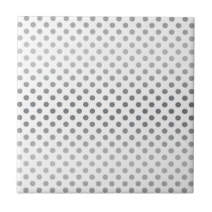 Silver Gradient Polka dots av Shirley Taylor Kakelplatta