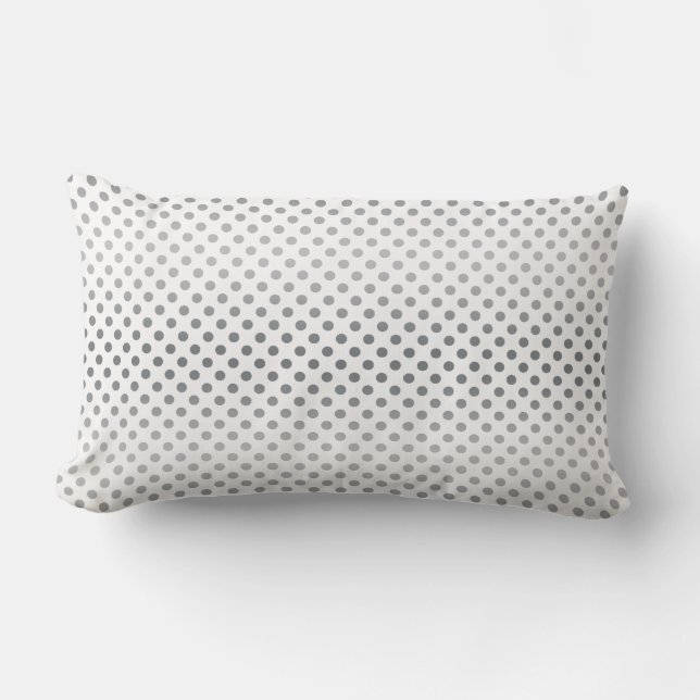 Silver Gradient Polka dots av Shirley Taylor Lumbarkudde (Framsida)