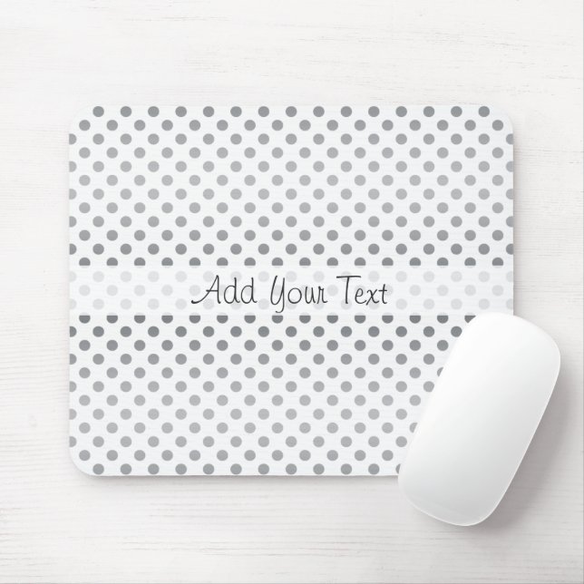Silver Gradient Polka dots av Shirley Taylor Musmatta (Med mus)