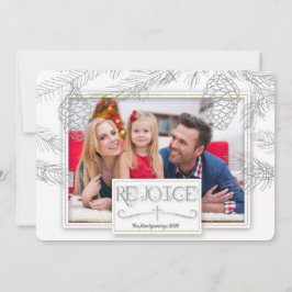 Silver Gräs Rejoice Christian Kor Photo Julkort