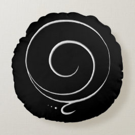 Silver Gratitude  Rund Kudde