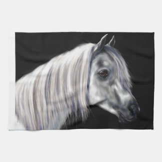 Silver Grått Arabian Horse Kökshandduk