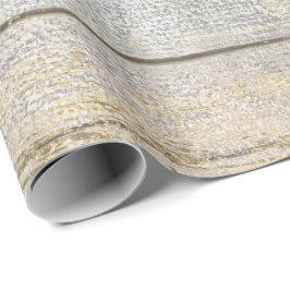 Silver Grått Beach Champaign Guld Wood Rustic Presentpapper