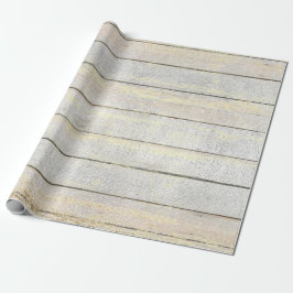Silver Grått Beach Champaign Guld Wood Rustic Presentpapper