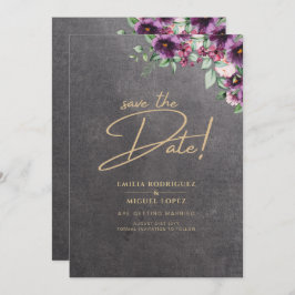 Silver Grått Berry Blommigt Bröllop Winter Fall Inbjudningar