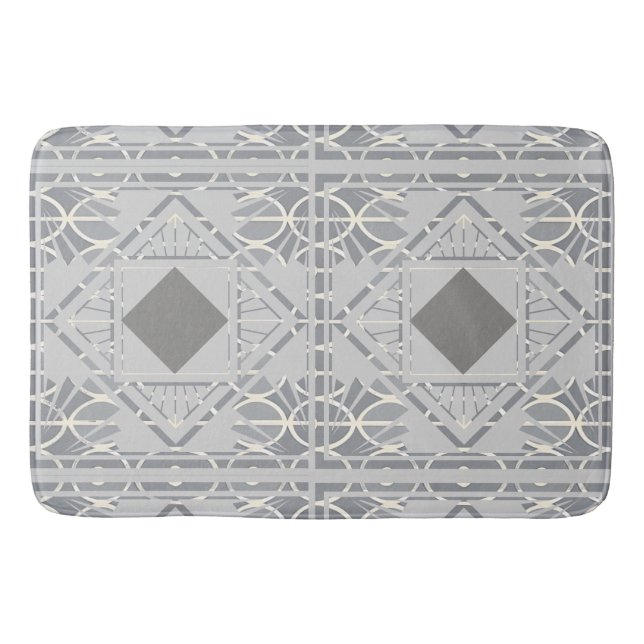 Silver Grått Diamond Bath Mat Badrumsmatta (Framsidan)