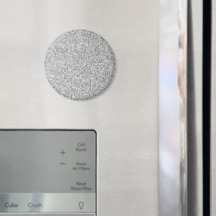 Silver grått glitter ljussparkler magnet