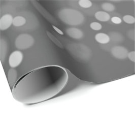 Silver Grått Grått Black White Söt Bokeh Spark Presentpapper