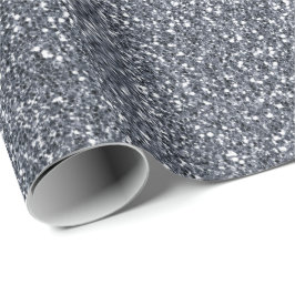 Silver Grått Grått Glitter  Fintvätt Vit Möhippa Presentpapper